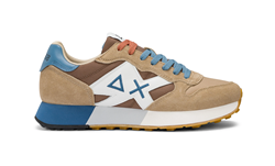 SNEAKER JAKI 2.0 BICOLOR IN NYLON E SUEDE BEIGE VOLPE